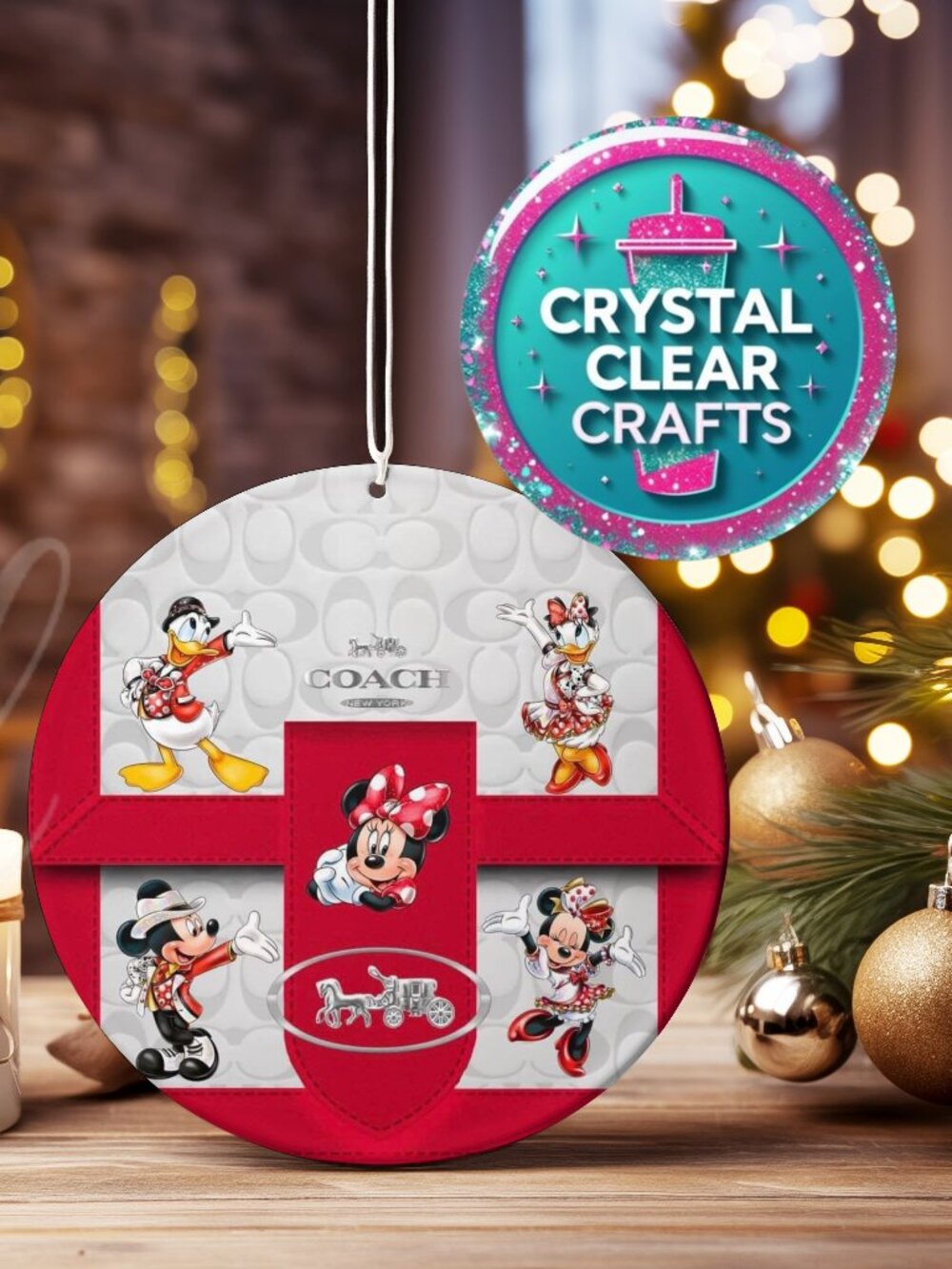 Coach Disney Wood Ornament SALE 3 For $19